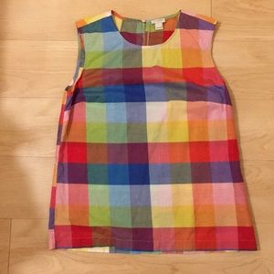 JCrew Color Block Blouse